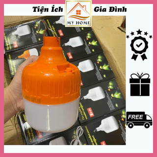 Bóng đèn tích điện 150W, đèn led treo tích điện tiện lợi, kèm cáp sạc USB