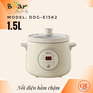Nồi hầm chậm bear 1.5l e15k2