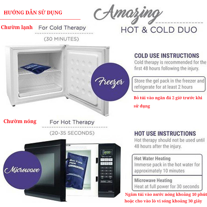 Túi chườm có gel dùng chườm nóng hoặc chườm lạnh-TNL250