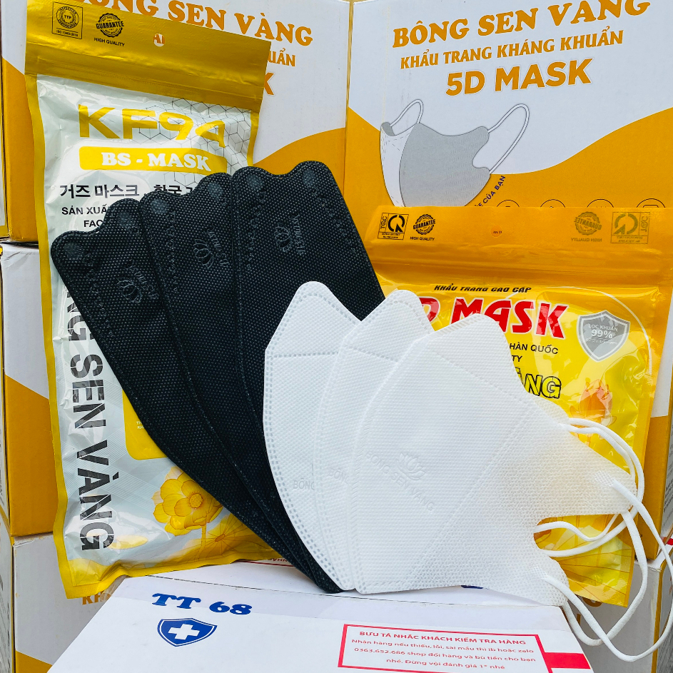 300c KF94 Tặng thêm 100c 5D Bông Sen Vàng