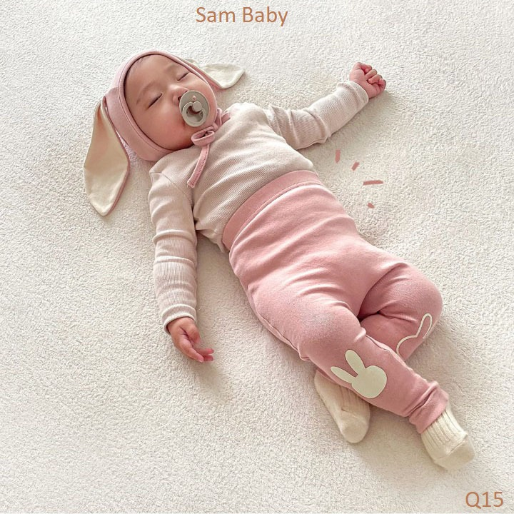 Quần legging ống in thỏ cho bé-Sam Baby-Q15