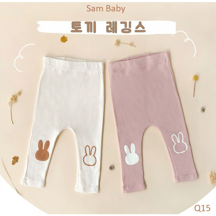 Quần legging ống in thỏ cho bé-Sam Baby-Q15