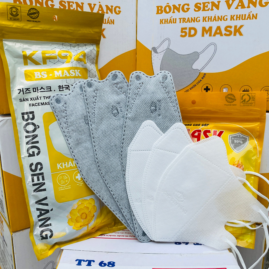 300c KF94 Tặng thêm 100c 5D Bông Sen Vàng