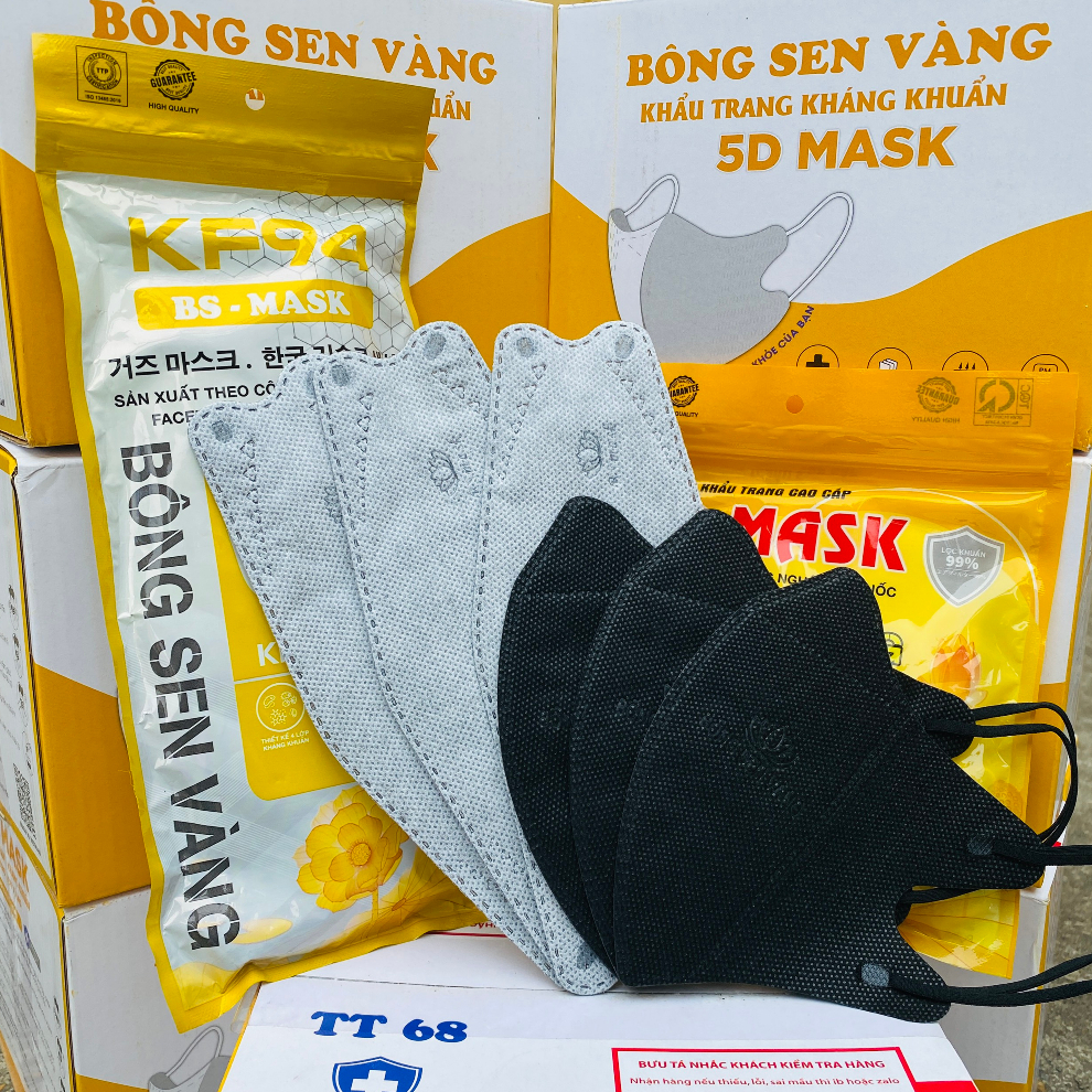 300c KF94 Tặng thêm 100c 5D Bông Sen Vàng