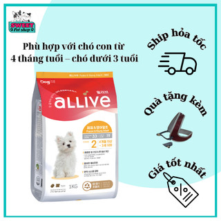 Thức ăn cho chó ALLIVE PUPPY&YOUNG ADULT bảo vệ đường ruột 1KG