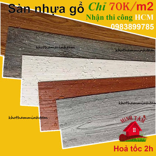 hỏa tốc- [91,4cmx15,2cm] SÀN NHỰA GIẢ GỔ BÓC DÁN DÀY 2MM