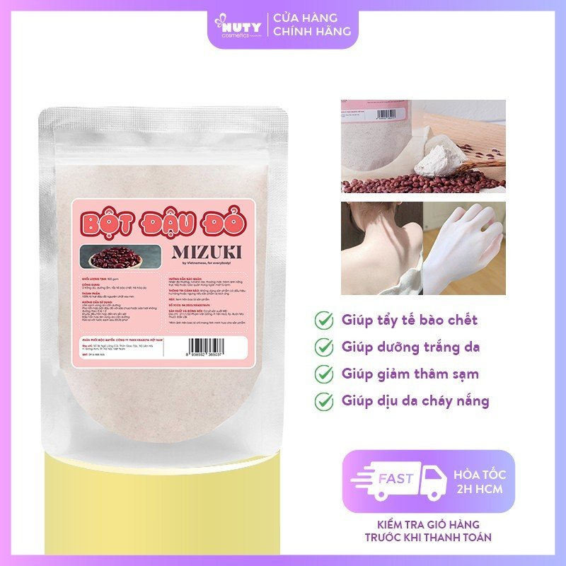 Bột Đậu Đỏ Nguyên Chất 100% Mizuki