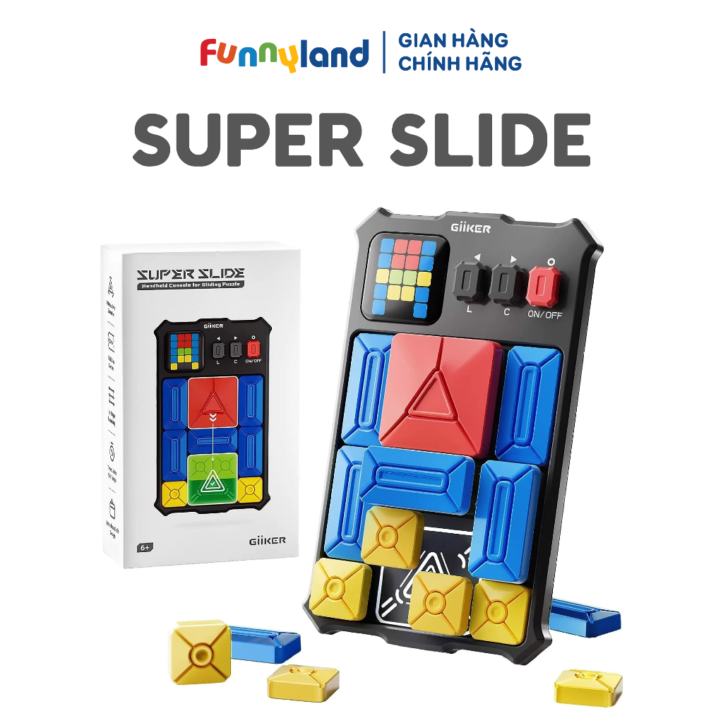 Đồ chơi xếp hình nam châm cảm ứng thông minh Giiker Super Slide