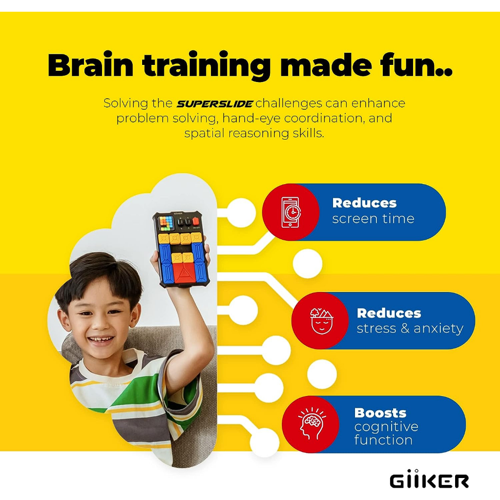 Đồ chơi xếp hình nam châm cảm ứng thông minh Giiker Super Slide