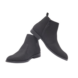 Chealsea Boot Da Lộn Nam AROTI Giày Cao Cổ Chất Đẹp Cao Cấp,Đế Khâu Siêu Bền,Tăng Chiều Cao CB521-ĐENBUCK(ĐĐ)