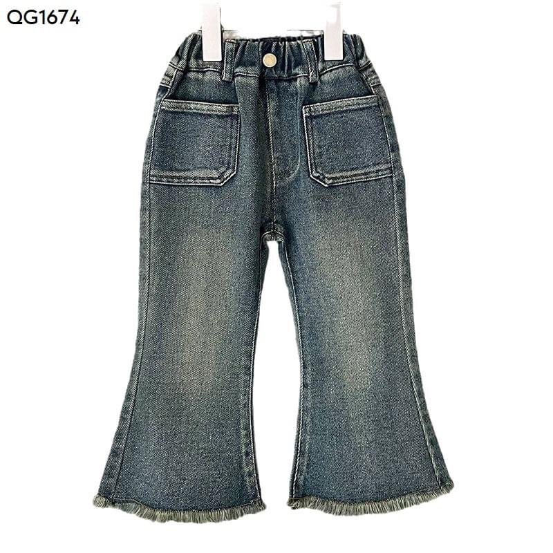 🍒QUẦN JEAN ỐNG LOE BÉ GÁI HÃNG HSMMC