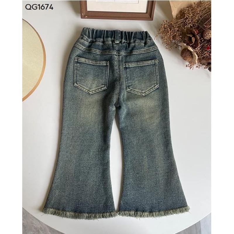 🍒QUẦN JEAN ỐNG LOE BÉ GÁI HÃNG HSMMC