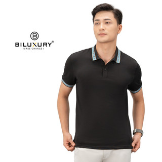 Áo Polo Vải Cotton Mềm Nhẹ 7APCT030DEN, Thoáng Mát, Thấm Hút Nhanh, Chống Nhăn