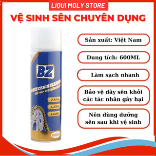 Chai xịt rửa sên và bố thắng bz brake chain cleaner 600ml