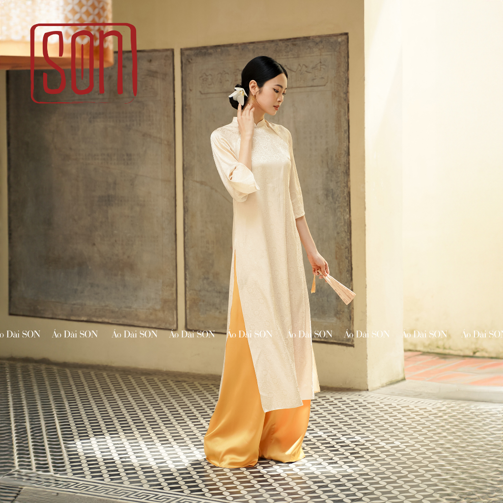 Quần áo dài Son vải lụa nhiều màu, chưa bao gồm áo
