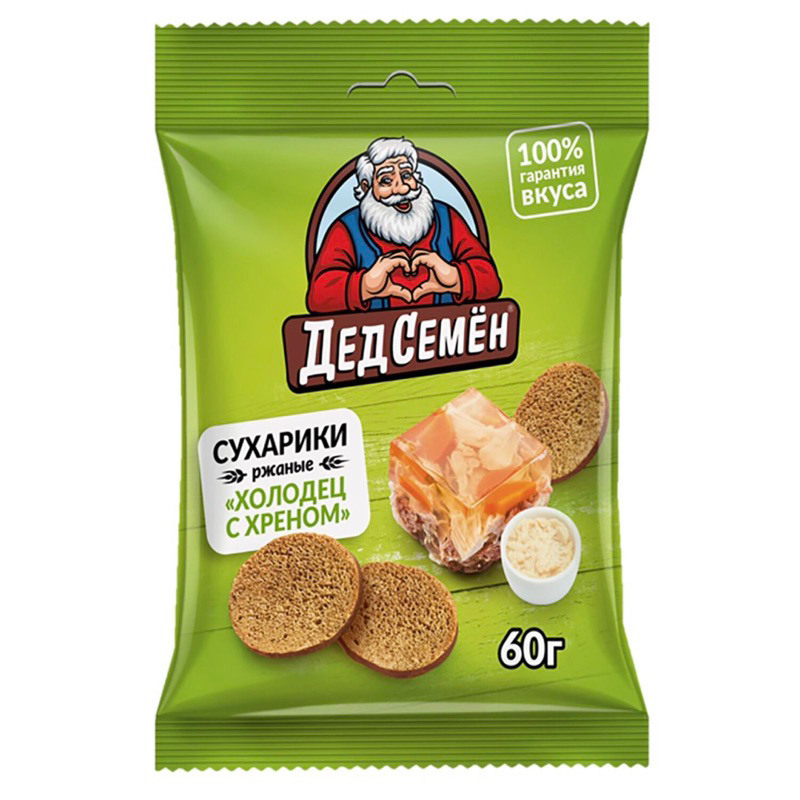 Bánh mì sấy khô SUKHARIKI Nga /60g