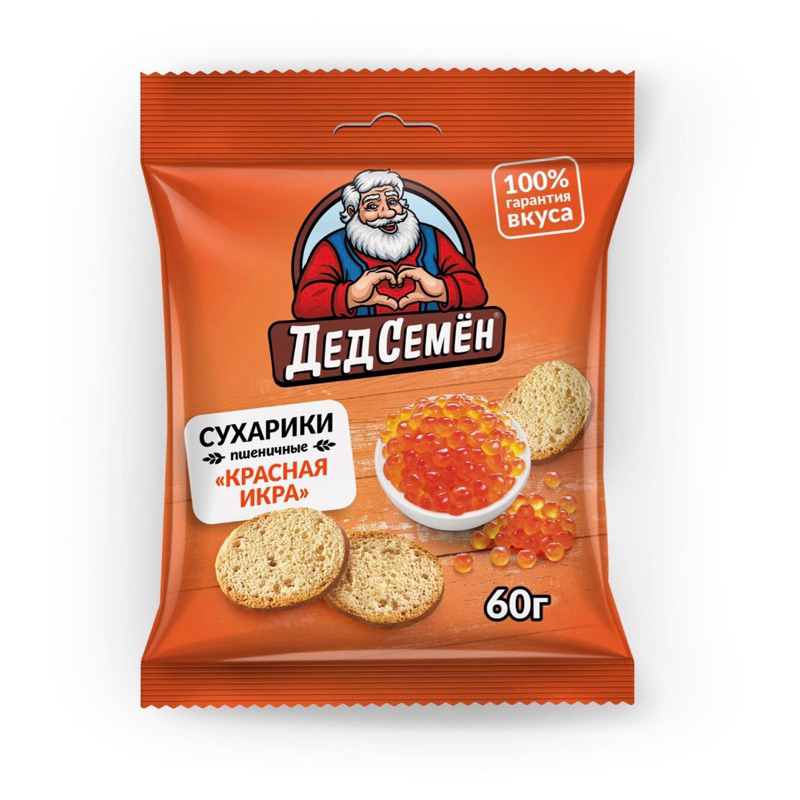 Bánh mì sấy khô SUKHARIKI Nga /60g