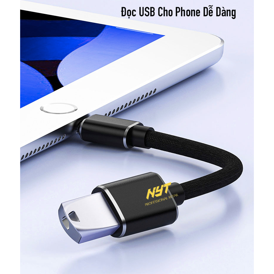Cáp USB 3.0 OTG Cho Phone Táo Cao Cấp NYT CDN103 - BH 12T Đổi Mới