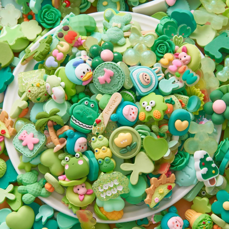 💕🌈Set combo Charm kèm Keo nhiều mẫu hoạt hình decor dễ thương Cute