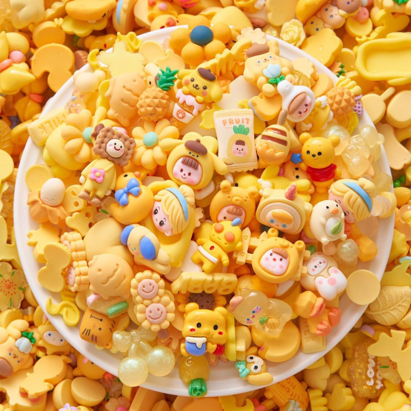 💕🌈Set combo Charm kèm Keo nhiều mẫu hoạt hình decor dễ thương Cute