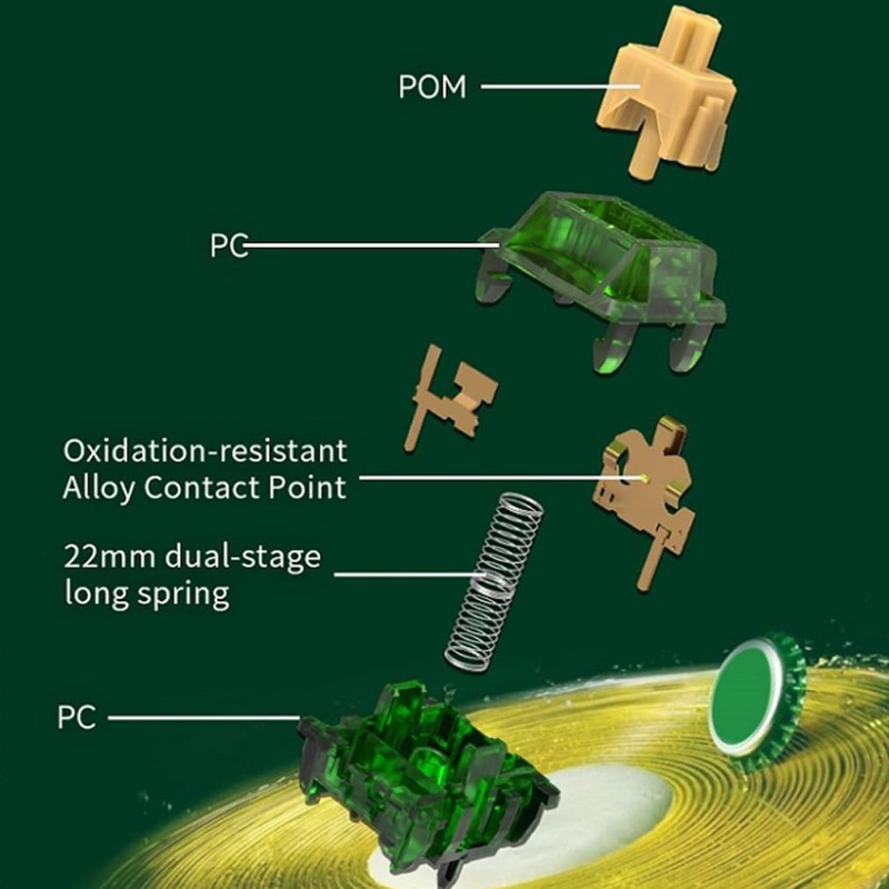 Gateron Beer Tactile switch Công tắc bàn phím cơ - Polabe Store