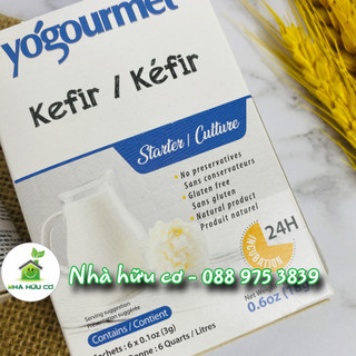 NGUYÊN HỘP 6 GÓI Men làm sữa chua Kefir - Nấm men kefir - Date: 21/06/2026 - Nhà hữu cơ