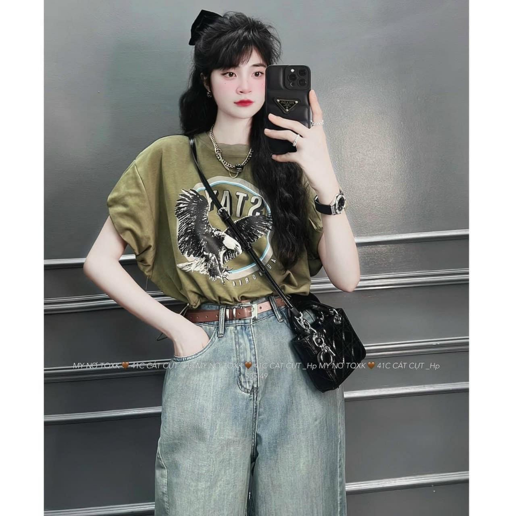 QUẦN JEAN BAGGY XANH NHẠT TÚI NẸP