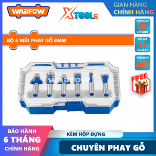 Bộ 6 mũi phay gỗ 6mm wadfow wrksr0106