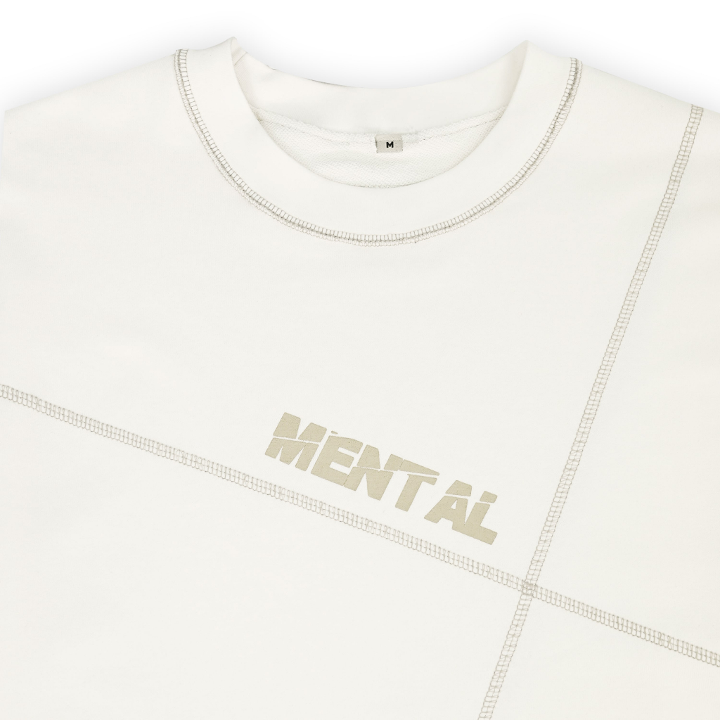 Áo thun unisex thời trang đường phố MENTAL® Áo thun in lụa Split