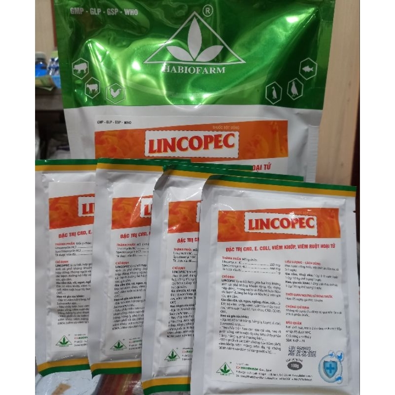 100gr Lincopec-ĐT CRD,Ecoli,v.iêm khớp,viêm ruột hoại tử