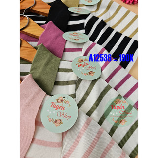 Áo len croptop cổ SM xẻ