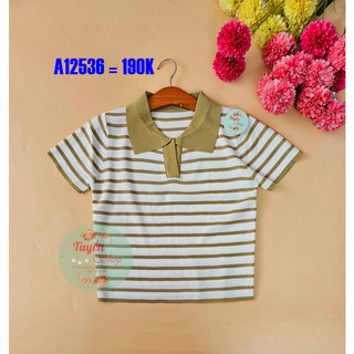 Áo len croptop cổ SM xẻ