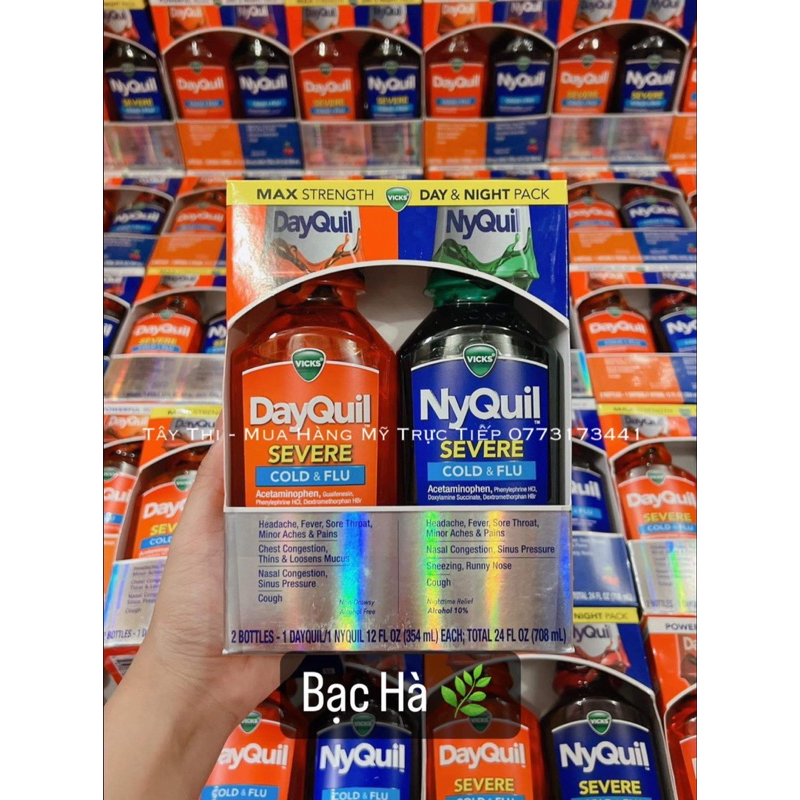 Date 2025 Set 2 Chai Siro V.ic.ks DayQuil & NyQuil Cold & F.lu Se.vere