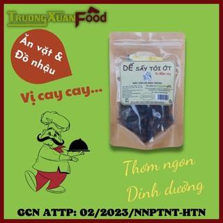 Dế sấy, dế sấy tỏi ớt, dế sấy cay giòn, thực phẩm ăn liền, ăn vặt, đồ nhậu.