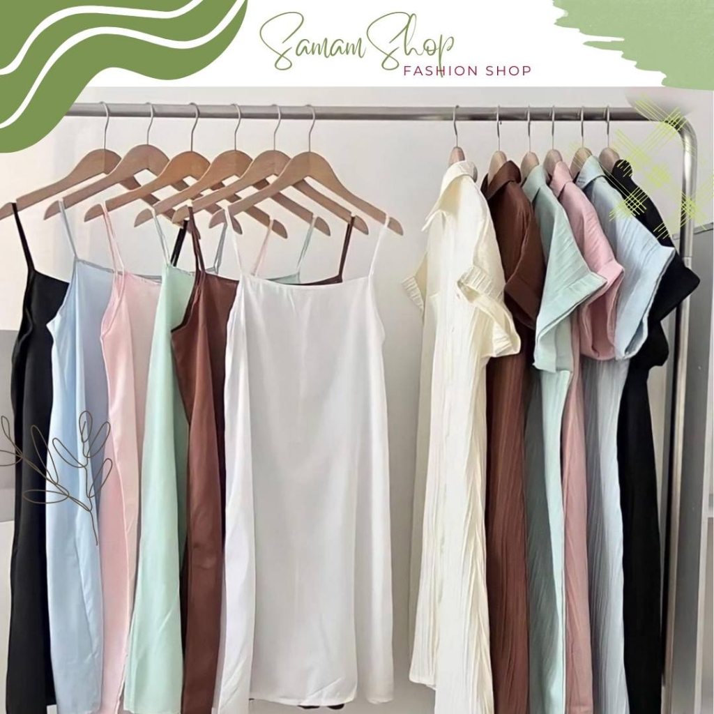 Set váy sơ mi kèm váy 2 dây váy sơ mi chất liệu đũi xốp dễ thươngVSM