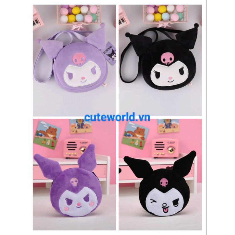 Túi Đeo Chéo - Ví Kuromi Phong Cách Hoạt Hình