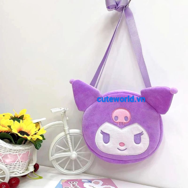 Túi Đeo Chéo - Ví Kuromi Phong Cách Hoạt Hình