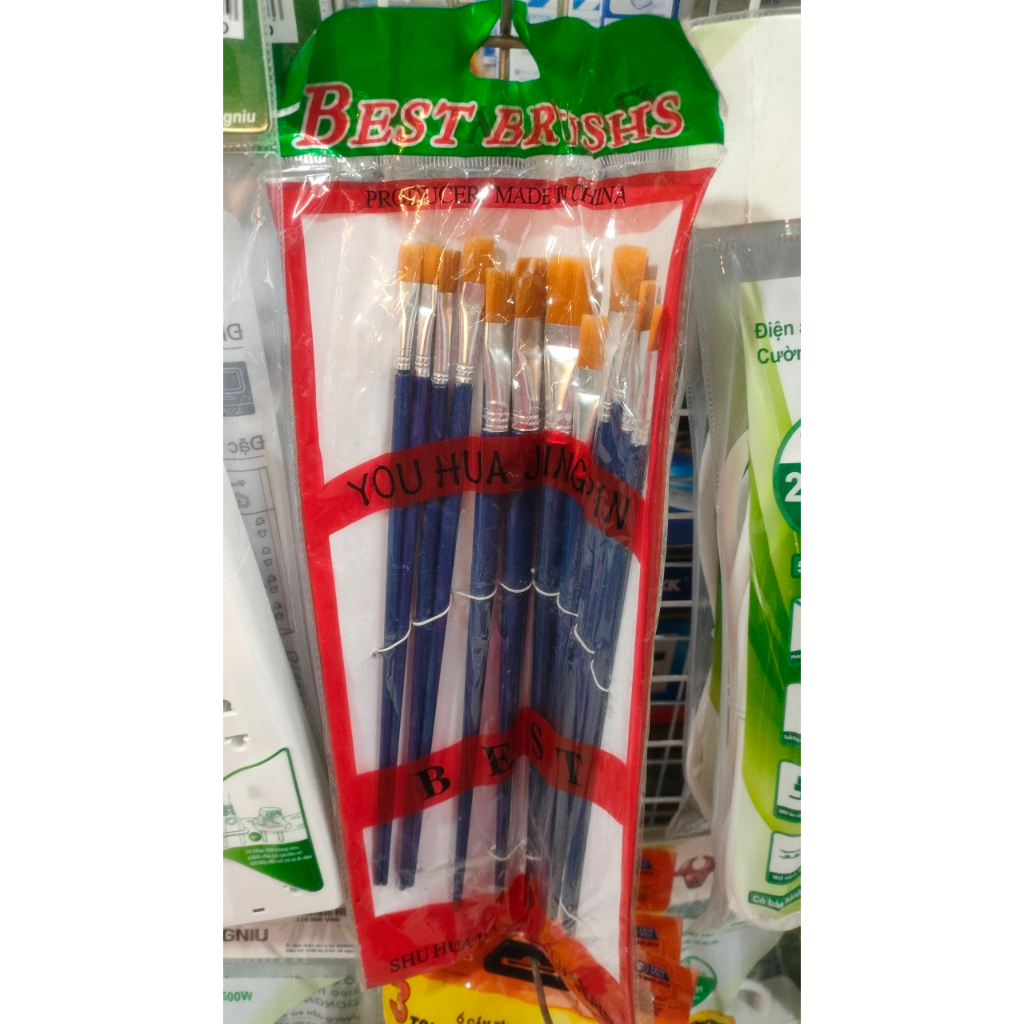 Chổi sơn, bút lông vẽ màu, cọ sơn màu