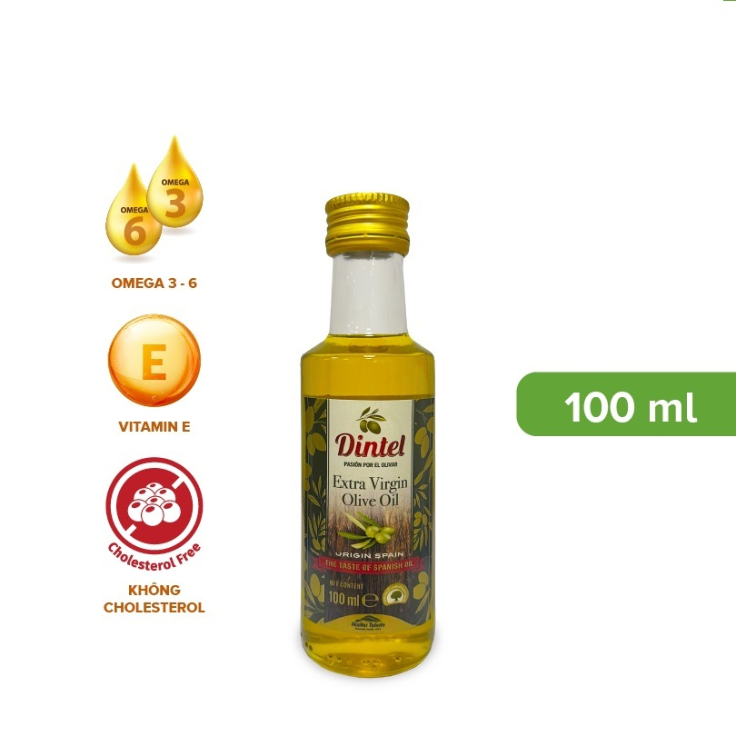 Dầu Olive Dintel Nguyên Chất 100ml Cho Bé Ăn Dặm - Dintel Olive Oil HiPP (Chai Thủy Tinh)