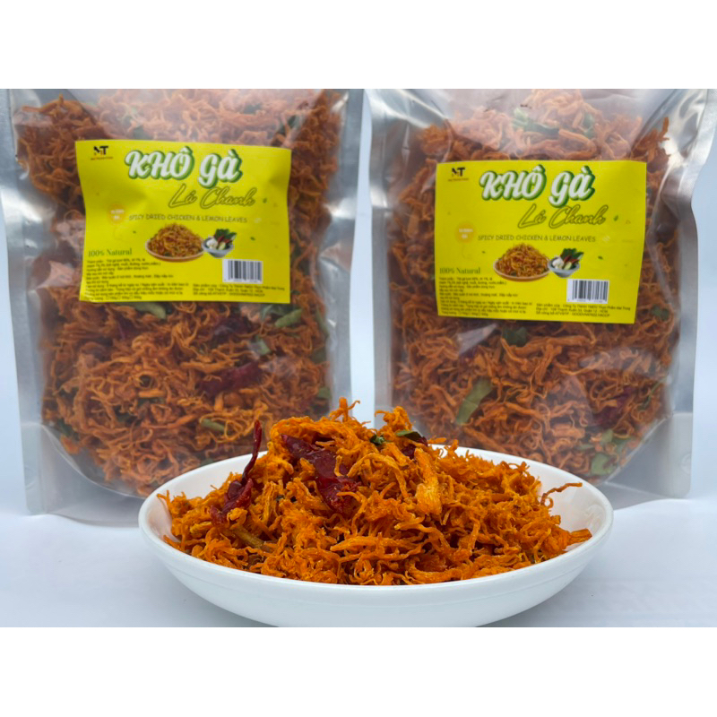 Khô gà lá chanh 1kg dai ngon đậm vị - MT Food