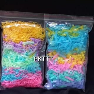 Túi Zip 100g thun cột tóc Thái (loại nhí/trung/đại)