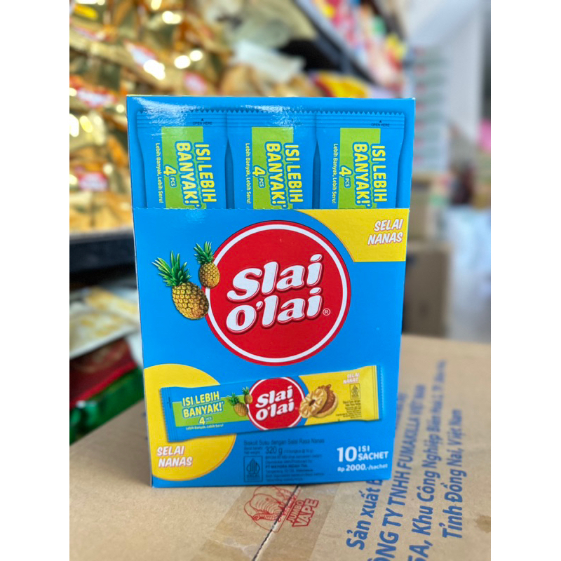 BÁNH QUY NHÂN MỨT SLAI O’LAI HỘP 10 THANH