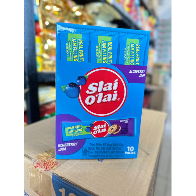 BÁNH QUY NHÂN MỨT SLAI O’LAI HỘP 10 THANH