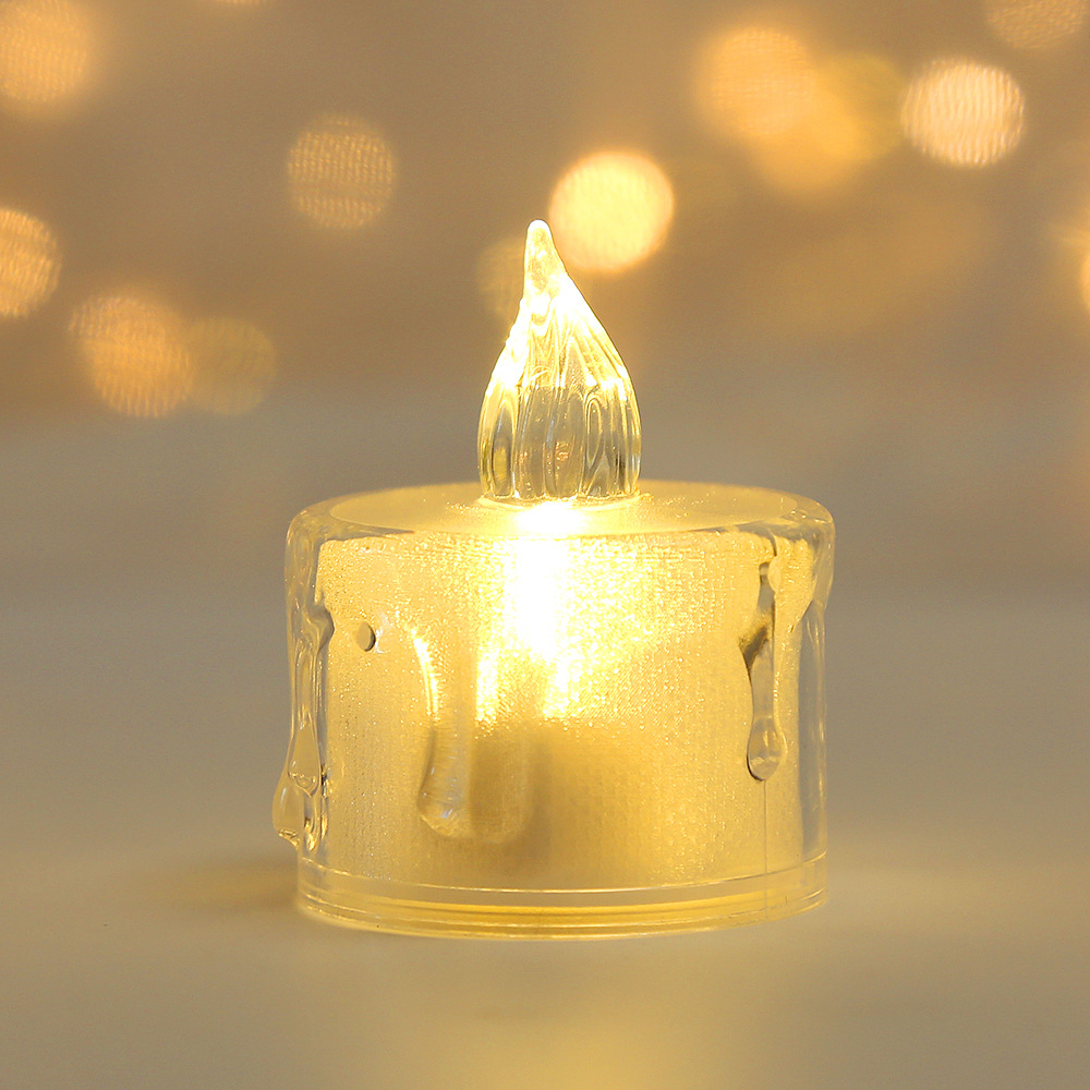 Nến điện tử mini trang trí sinh nhật, decor phòng, đèn LED hình nến tặng pin