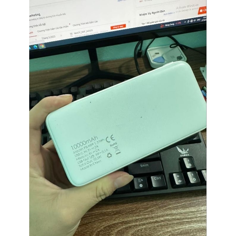 Pin sạc dự phòng Aukey Basix Slim PB-N99 10000mAh Like New