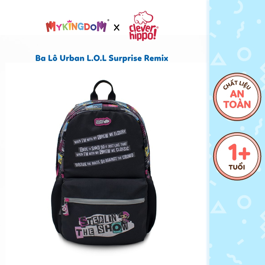Ba Lô CLEVERHIPPO Urban L.O.L Surprise Remix BL6201/BLACK