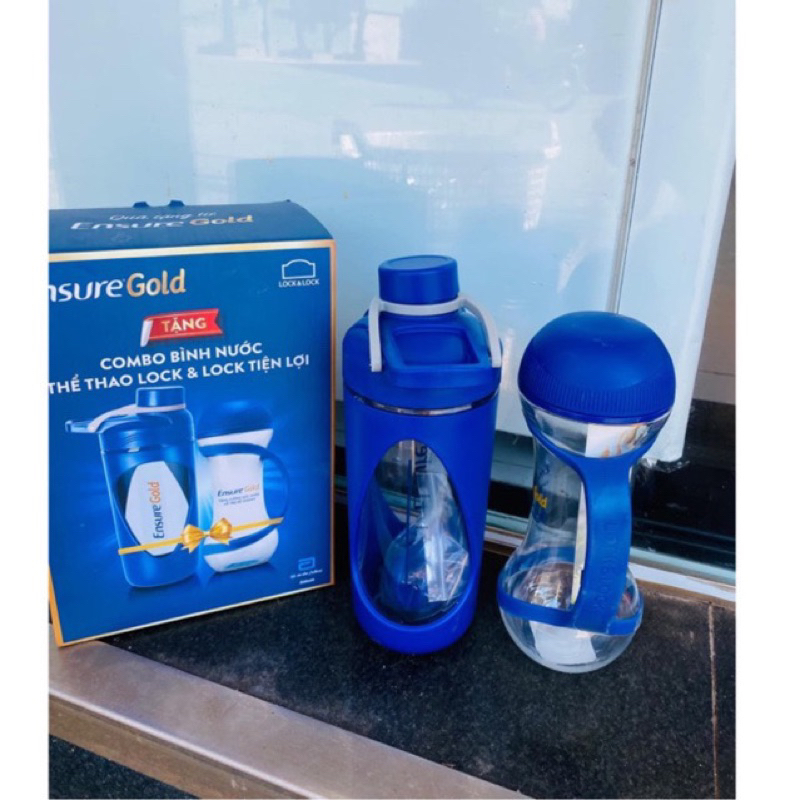 Combo 2 bình nước thể thao lock&lock