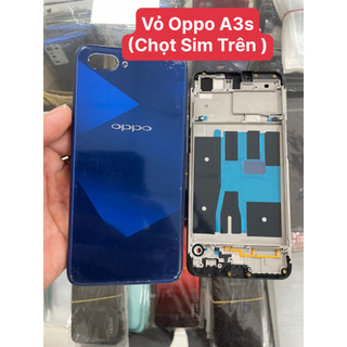 Vỏ oppo a3s 16gb full bộ khay sim mắt camera benzen / màu chuẩn zin theo máy