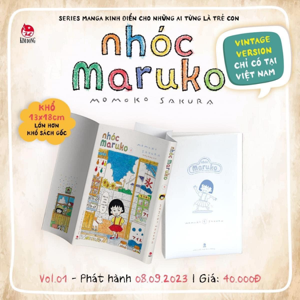 Truyện tranh - Nhóc Maruko - Vintage Version - Tập 1 2 3 4 5 6 7 8 9 10...15 16 17 18  - NXB Kim Đồng - Poster
