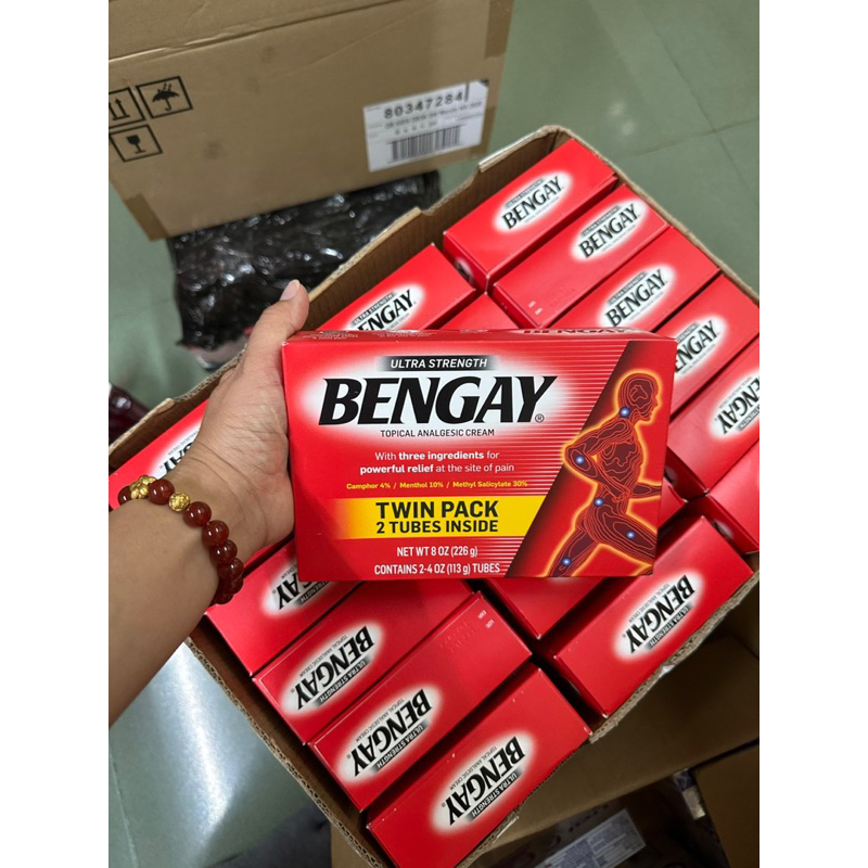 .Date 2025.Kem giảm đau BENGAY dầu nóng xoa bóp 113g x2